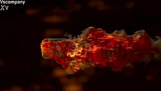 Hardcore anal pounding delivers creampie into huge gaping asshole with big cock and tits