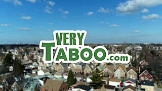 Curvy blonde milf joins stepmom family threesome for intense daddy pussy play