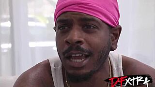 hot redhead gags on tons of big black cocks in interracial gangbang with deepthroat and doggystyle