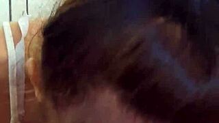 petite candie cross rides cock cowgirl after deepthroat face fuck pov