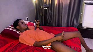 i caught horny stepbro jerking off and rode his big cock hard