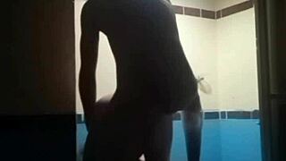 Curvy Colombian milf prostitute fucked doggystyle in motel hairy pussy session