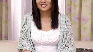 petite japanese teen hairy pussy hitachi vibrator masturbation orgasm at uncensored jav casting interview