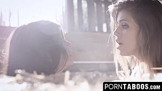 stepsiblings caught sharing monster cock doggystyle in taboo 3some