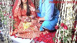 stepmom's dirty talk leads to quick creampie fuck with her indian pussy spread wide