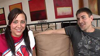 fuck yeah! slamming 18yo brunette milf's gaping ass in fishnets and heels