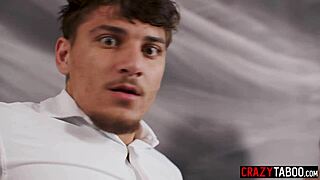 Victor Ray risks big tits romp with Romi Rain near wife