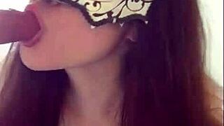 POV joi cute russian brunette 18+ with small tits spreads shaved pussy for your tongue then dirty talks blowjob dildo facesit.