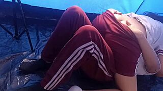 Hot Latina Students Rip Clothes for Tent Fuck on Field Trip