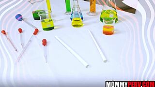 stepmom helps stepson with everyday needs at home