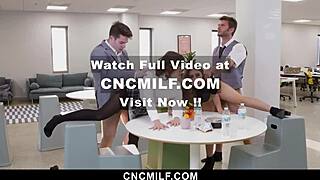 freeuse office slut bent over taking cock while working cncmilf