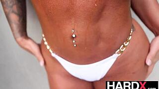 Pawg Aussie Slut Hayley Davies Smashed Bent Over by Massive Cock in Garage