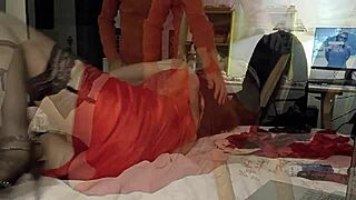 french amateurs go wild doggystyle in satin lingerie blowjobs and rimjobs compilation