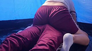 Hot Latina Students Rip Clothes for Tent Fuck on Field Trip