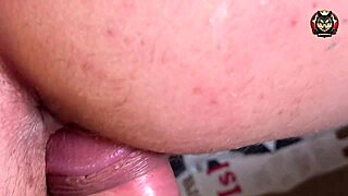 check this slow motion closeup of housewife's juicy hairy pussy getting doggystyle pounded and tittyfucked