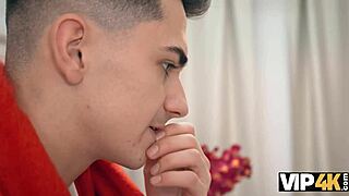 i watch my russian brunette slut get double penetrated by two old guys