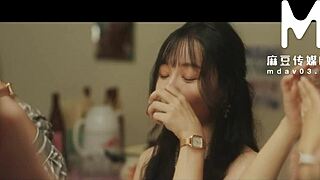 Young bride Bai Jie swaps wives in wild wedding group fuck fest