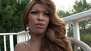 black milf cougar florence dolce straps on and fucks emily benjamin's tight ass hard!