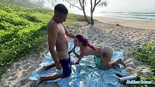 curvy argentinian beach slut deepthroats my monster cock then begs for pussy pounding