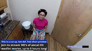 dr tampa questions rebel wyatt's healthcare in backstage humiliation with glasses and gloves