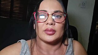 madrasta shocked by enteado's big cock while watching tv