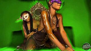 two slim teenz playin n touchin before bbc 4some!!