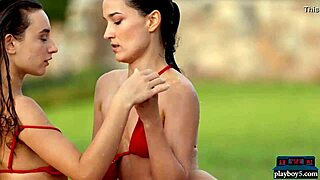 hey milf models, wanna kiss and play by the pool like that?