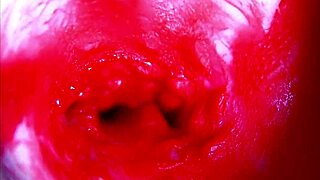 extreme close-up inside pregnant wet pussy