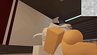 she ends up getting fucked hard by a random dude right in roblox part 02
