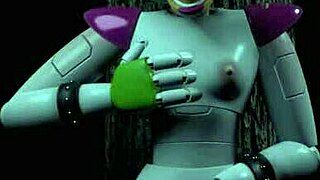 Chica rides through the woods