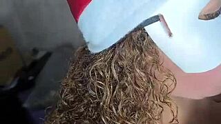 Pregnant Blonde Pornstar Dresses Festive To Suck Actor's Cock Deep On Christmas Mature Style!