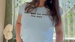 i love stripping off my bra to tease you with these huge natural colombian tits