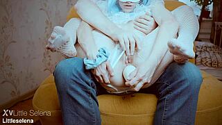 Slut spreads ass for hardcore fisting and gaping play