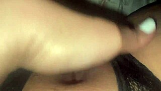 curvy latina with big clit fingers wet pussy lips to screaming orgasm