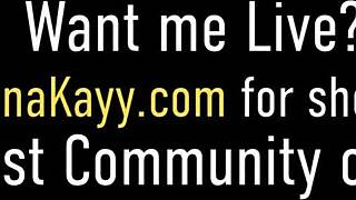 that sweet busty blonde nina kayy fingers her shaved pussy to orgasm in hotel