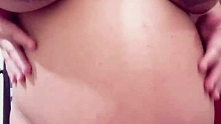 pregnant arab stepmom teases on webcam stripping clothes to reveal hairy pussy