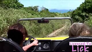 Tarra White Eats Pussy on Beach!