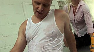 Aubrey Adams takes Nick Manning's cock deep in her ass