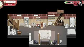 Milf pumps big tits with toys while stroking monster cock in spooky milk life