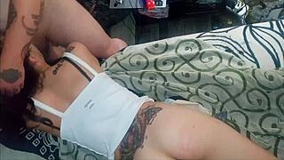 atf anal assfuck to brutal face fuck petite brunette