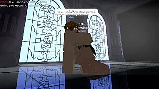 They fuck me hard in Roblox cathedral