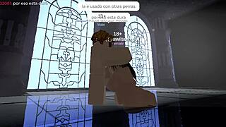 They fuck me hard in Roblox cathedral
