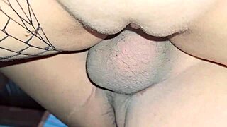 feels so good when he stuffs my holes from both sides in this homemade anal