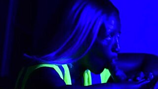 dude that black stud gives milf a sloppy blowjob under shipyard lights