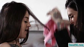 milf joanna angel rams dildo deep in stepdaughter maddy may's pussy till orgasm 😩🍆🔥