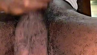 Whoa! Bursting My Monster Black Cock Nut After Class!