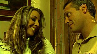 Cheetah tattoo guy pounds shaved pussy doggystyle outdoors