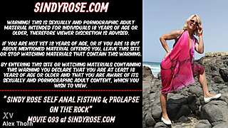 dude sindy rose fists her own ass prolapse outdoor public hardcore blonde