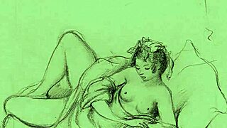 Vintage retro art showcase