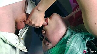 naughty rebecca nikson rides big cock cowgirl then doggystyle on her shaved wet pussy